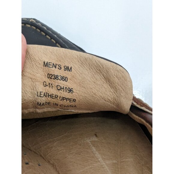 Sperry Top Sider Men Black Leather Driving Loafer 0238360 G-11 CH196 Size 9M - Picture 9 of 10